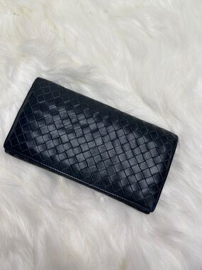 Bottega Veneta Intrecciato Leather Long Wallet